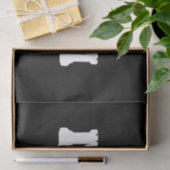 Klassieke schaafstukken zwart-wit tissuepapier (Geschenk)