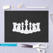 Klassieke schaafstukken zwart-wit tissuepapier (Craft)