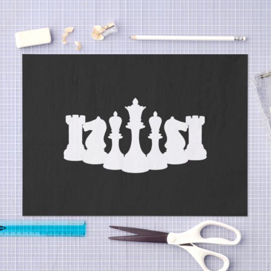 Klassieke schaafstukken zwart-wit tissuepapier (Craft)