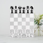 Klassieke schaakplaat (Staand voorkant)