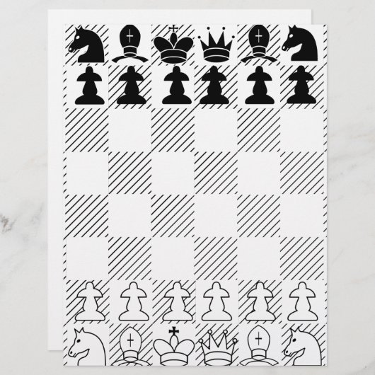 Klassieke schaakplaat (Voorkant / Achterkant)