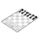 Klassieke schaakplaat notitieboek (Linkerzijde)