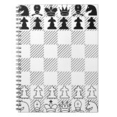 Klassieke schaakplaat notitieboek (Voorkant)