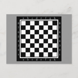 Klassieke schaaktafel briefkaart