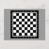 Klassieke schaaktafel briefkaart (Voorkant)