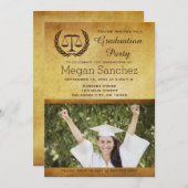 Klassieke schalen van het Afstuderen van de Rechts Kaart (Voorkant / Achterkant)