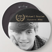 Klassieke schalen van het Afstuderen van de Rechts Ronde Button 6,0 Cm (Voorkant /achterkant)