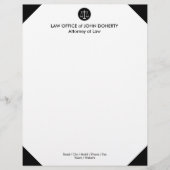 Klassieke schalen van het recht | Wettelijke Kanto Briefhoofd (Voorkant)