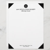 Klassieke schalen van het recht | Wettelijke Kanto Briefhoofd (Voorkant / Achterkant)