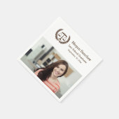 Klassieke Schalen van Justitie Law School Afstuder Servetten (Hoek)