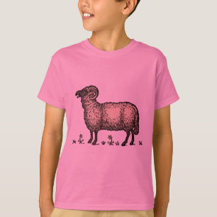 Klassieke Schapen Illustratie: Boerderij Kunst T-shirt