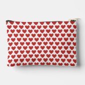 Klassieke Schattigee Chic Red Hearts op wit Etui (Achterkant)