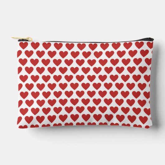 Klassieke Schattigee Chic Red Hearts op wit Etui (Voorkant)
