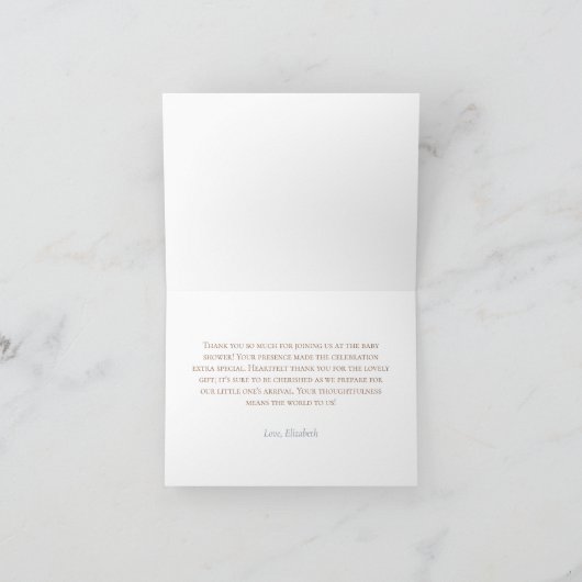 Klassieke Schattigee Teddy Bear Toile Balloon Kall Bedankkaart (Binnen)