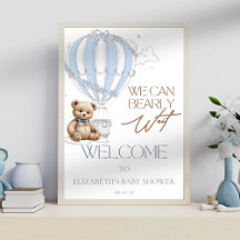 Klassieke Schattigee Teddy Bear Toile Balloon Welk