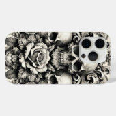 Klassieke Schedels en Rozen Case-Mate iPhone Case (Achterkant (horizontaal))