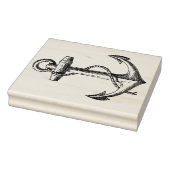 Klassieke scheepsanker touw silhouet rubberstempel (Stempel)