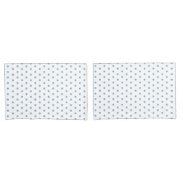 klassieke schemerblauwe florale kussensloop