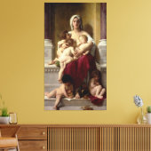 Klassieke schilderende liefdadigheid van Bouguerea Canvas Afdruk (Insitu (Woonkamer))
