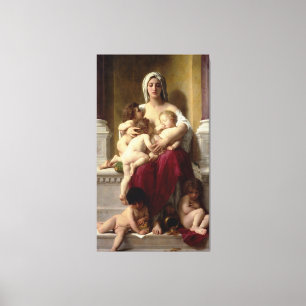 Klassieke schilderende liefdadigheid van Bouguerea Canvas Afdruk