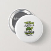 Klassieke schildpadden zijn geweldig Funny Turtle Ronde Button 5,7 Cm (Voorkant /achterkant)