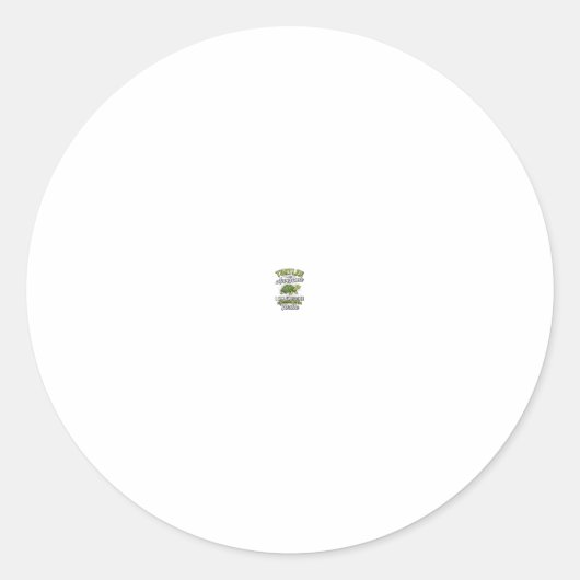 Klassieke schildpadden zijn geweldig Funny Turtle Ronde Sticker (Voorkant)