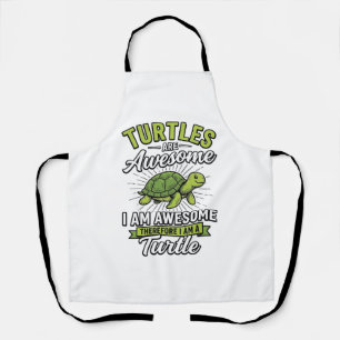Klassieke schildpadden zijn geweldig Funny Turtle  Schort