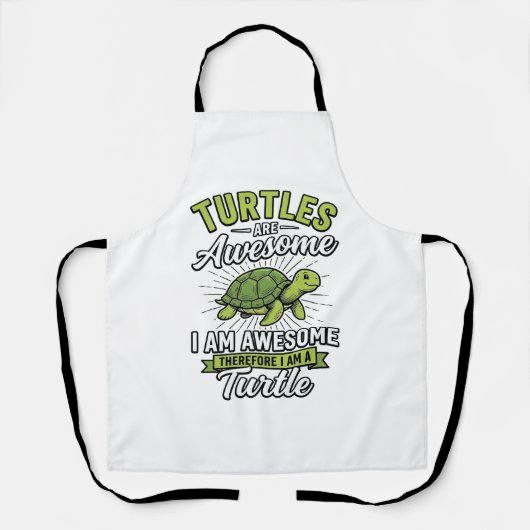 Klassieke schildpadden zijn geweldig Funny Turtle  Schort (Voorkant)