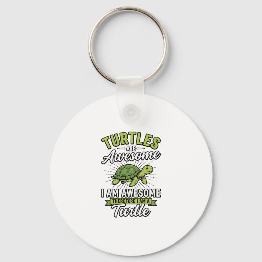 Klassieke schildpadden zijn geweldig Funny Turtle  Sleutelhanger (Voorkant)