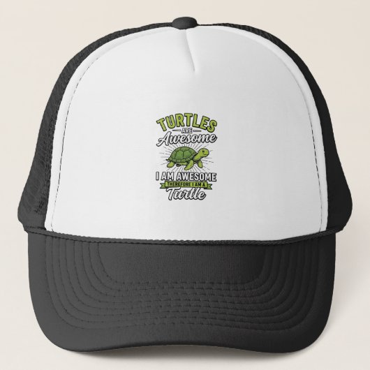 Klassieke schildpadden zijn geweldig Funny Turtle Trucker Pet (Voorkant)