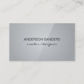 Klassieke, schone professional (zwart / grijs) visitekaartje (Voorkant)
