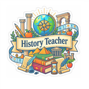 Klassieke School Cadeau Leraar Oude Geschiedenis Sticker