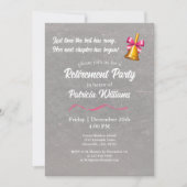 Klassieke schoolbel voor leraren Pensioenfeestje Kaart (Voorkant)