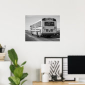 Klassieke schoolbus Retro Americana Poster (Thuiskantoor)