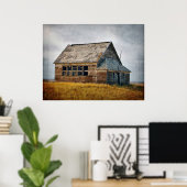 Klassieke schoolhuis posterprint poster (Thuiskantoor)