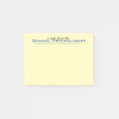 Klassieke schoolpsycholoog Post-it Notes (Voorkant)