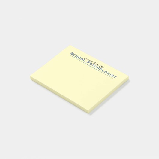 Klassieke schoolpsycholoog Post-it Notes (Schuin)