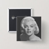 Klassieke schoonheid 4 vierkante button 5,1 cm (Voorkant /achterkant)