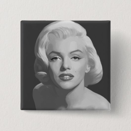 Klassieke schoonheid 4 vierkante button 5,1 cm (Voorkant)