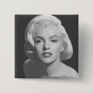 Klassieke schoonheid 4 vierkante button 5,1 cm