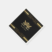 Klassieke schoonheid Art Deco bruiloft servetten (Hoek)