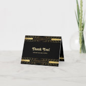 Klassieke schoonheid Art Deco - Dank je wel Bedankkaart (Voorkant)