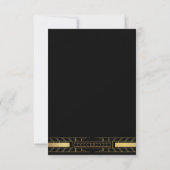 Klassieke schoonheid Art Deco Save the Date Kaart (Achterkant)