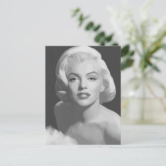 Klassieke schoonheid briefkaart (Staand voorkant)