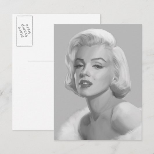 Klassieke schoonheid briefkaart (Voorkant / Achterkant)