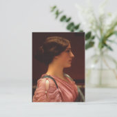 Klassieke schoonheid door John William Godward Briefkaart (Staand voorkant)