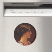 Klassieke schoonheid door John William Godward Magneet (Insitu (Vaatwasser))