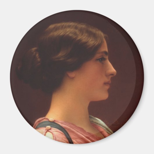 Klassieke schoonheid door John William Godward Magneet (Voorkant)