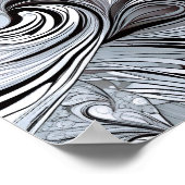 Klassieke schoonheid: Moderne vrouw in zwart & wit Poster (Hoek)