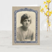 Klassieke schoonheid, verjaardagswensen kaart (Gele Bloem)